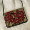 Mary Frances Poppies Red Special Flower Magnet Handbag Beaded Bag Purse Beige NEW