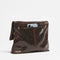 Hammitt VIP Medium Pluto Crossbody Bag Golden Handbag Brown Red Gold New