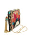 Mary Frances Frida Beaded-Embroidered Crossbody Clutch Handbag Bag Kahlo New