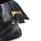 Michael Kors Marly Large Leather Shoulder Handbag Black Bag Hobo Gold Purse New