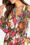 Johnny Was Sandra Sleep Robe Leopard Lounge Pj Flower New