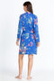 JOHNNY WAS REVIVE BLUE FLOWER SLEEP ROBE LOUNGE WEAR NEW LARGE