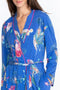 JOHNNY WAS REVIVE BLUE FLOWER SLEEP ROBE LOUNGE WEAR NEW LARGE