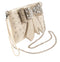 Mary Frances Cherish, Embellished 3-D Bow Crossbody Bridal Clutch White Bride Bag Handbag New