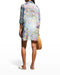 Johnny Was Sunrise Blue Flower Swim Resort PARIA SHIRT DRESS LARGE NEW