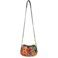 Mary Frances Pick Me Beaded Multi Floral Crossbody Black Handbag Bag New