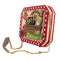 MARY FRANCES Picnic Party Crossbody Handbag RED BAG GINGHAM NEW