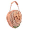 Mary Frances Pink Petals Evening Bag Beaded Floral Peach Crossbody Handbag New