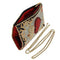 Mary Frances Queen of Hearts Card Handbag Crossbody Phone Bag Red Gold Purse NEW