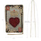 Mary Frances Queen of Hearts Card Handbag Crossbody Phone Bag Red Gold Purse NEW