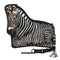 MARY FRANCES BLACK WHITE Roam Crossbody Zebra Handbag ZIP BAG NEW