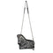 MARY FRANCES BLACK WHITE Roam Crossbody Zebra Handbag ZIP BAG NEW