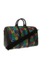Gucci Psychedelic Black Boston GG Large Leather Travel Luggage Duffle Bag New