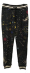 Johnny Was Pants Celestine French Terry Jogger Space Black Pant White Stars NEW
