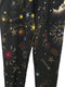 Johnny Was Pants Celestine French Terry Jogger Space Black Pant White Stars NEW