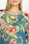 Johnny Was ROMANO RAGLAN Short Sleeve Floral Tee Shirt Top Flower New