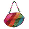 MARY FRANCES Rainbow Kisses Top Handle  LIPS RAINBOW Beige Color HANDBAG NEW
