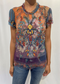 Johnny Was GIANA MESH BLOUSE Shirt Floral Purple Top Embroidery Small NEW