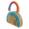 Mary Frances Sunshine Rainbows Top Beaded Crossbody Blue Handbag Evening Bag New