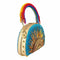 Mary Frances Sunshine Rainbows Top Beaded Crossbody Blue Handbag Evening Bag New