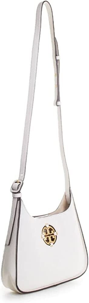 Tory Burch Miller Small Hobo Leather Black Shoulder Bag Handbag New