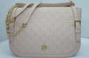 Tory Burch Beige Quilted Shoulder Bag Leather Crossbody Tori Handbag New