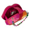 MARY FRANCES Rainbow Kisses Top Handle  LIPS RAINBOW Beige Color HANDBAG NEW