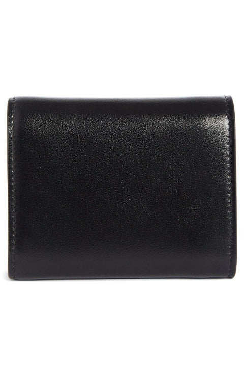 CHRISTIAN LOUBOUTIN Small Loubigaga Calfskin Leather Wallet Black No Selfies New