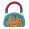 Mary Frances Sunshine & Rainbow Top Beaded Crossbody Blue Handbag NEW