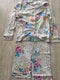 Johnny Was Wildflower Sleep Wear Night Lounge Lingerie Cap Sleeve Crop Set New