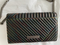 Kurt Geiger London Kensington Chain Wallet Black Rainbow Handbag Bag Leather NEW