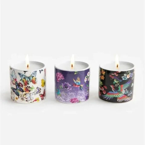 Johnny Was Fine Set of 3 VOTIVE CANDLES Candle three Natural Soy Multi New