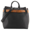 Burberry Baby Triple Stud Leather Belt Tote Bag Top Handle Black Handbag NEW