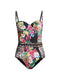 Johnny Was Sandra One-Piece Swimsuit Swimsuit Floral Monarch New