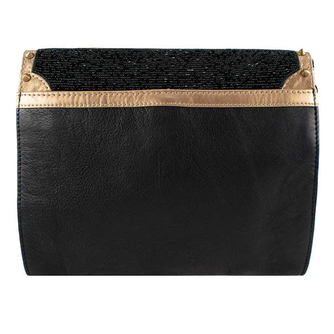 Mary Frances Straight to My Heart Bag Black Red Gold Crossbody Handbag Purse NEW