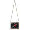 Mary Frances Straight to My Heart Black & Red Crossbody Handbag Bag New