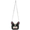 Mary Frances Throw Me a Bone Beaded French Bulldog Crossbody Handbag Multi New
