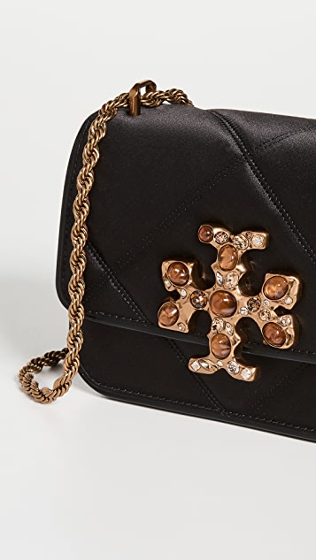 Tory Burch Black & Goldtone Mini Leather Crossbody Bag
