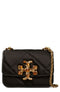tory burch Small Eleanor Satin Shoulder Bag Black NEW