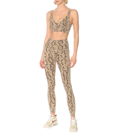 Varley Leggings Legging UK Century Mojave Snake Beige Print Dry Wick XL Extra Large NEW