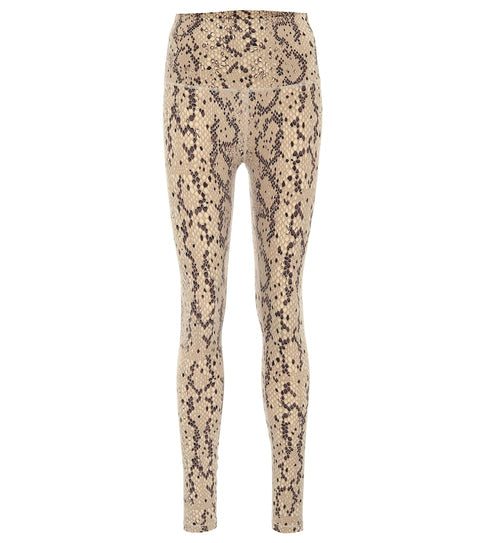 Varley Leggings Legging UK Century Mojave Snake Beige Print Dry Wick Large L NEW