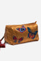 Johnny Was PARADISO QUILTED MAKEUP BAG Black Bag Handbag New