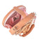 Mary Frances Pink Petals Evening Bag Beaded Floral Peach Crossbody Handbag New